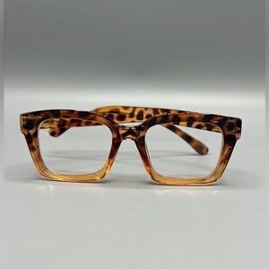 Women’s Square Leopard Print Readers +50